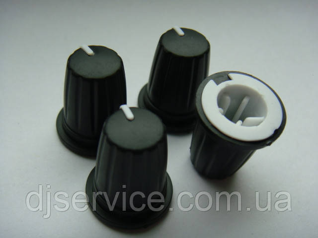 Ручка (soft plastic) потенціометра 18x21mm для пультів, колонок, фото 1
