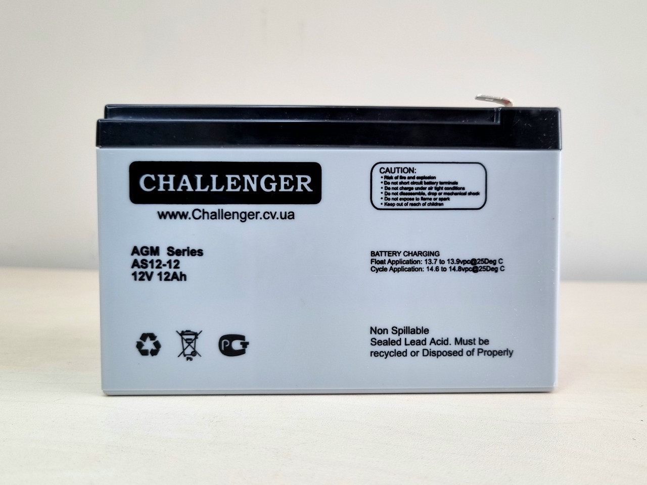 AGM аккумулятор Challenger AS12-12Ah 12V