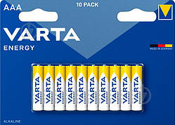 Батарейка Varta Energy Alkaline LR03 (AАА), лужна, 10 шт.