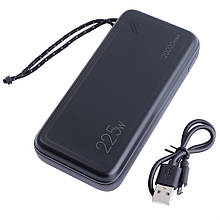 УМБ Power Bank USAMS US-CD168 20000 mAh 74Wh PB60 Dual QC3.0+PD чорний