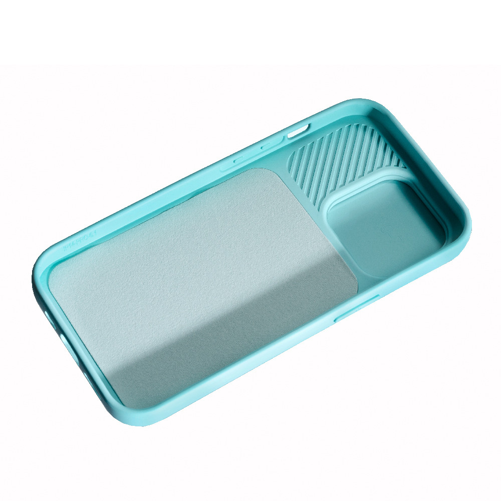 Силіконовий чохол для камери Apple iPhone 14 Pro, світло-блакитний, TPU, оригінальний чохол, фото 1