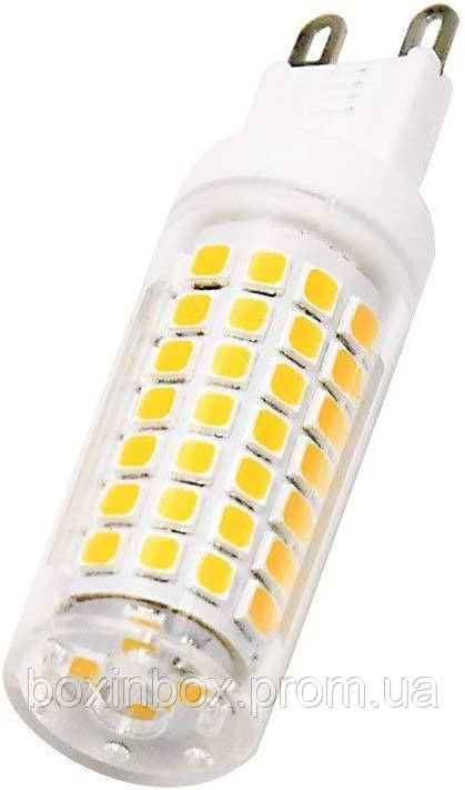 Світлодіодні лампочки LAKES G9, 7 Вт, галогенний еквівалент 60 Вт, теплий білий, 3000 K, цоколь G9, лампочки G9 6ШТ