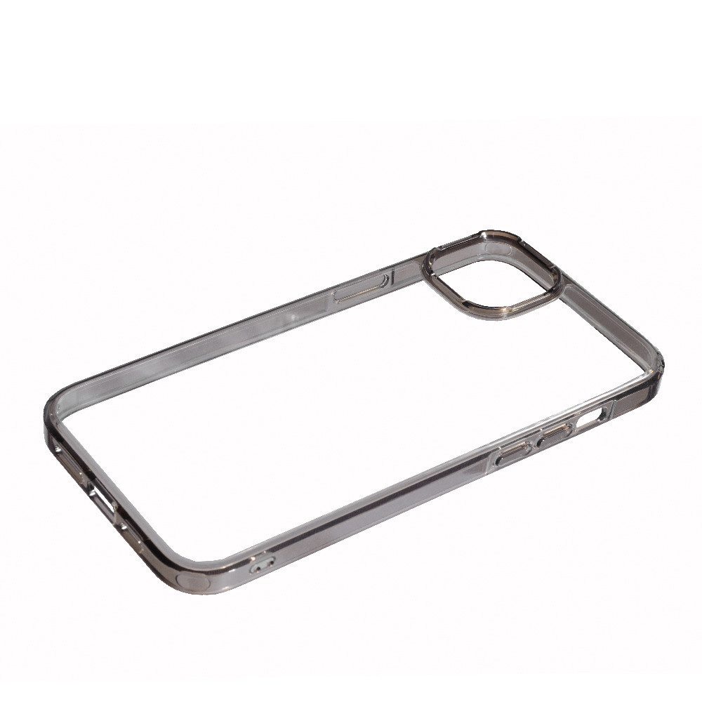 Накладка Fall Protection Clear Apple iPhone 14 Plus, Black, фото 1