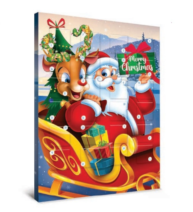 Адвент календар шоколадний Merry Christmas Baron 75 г Польща