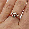 Кільце жіноче без каменів від EliteGold Листочок розмір 17 190720213, фото 2