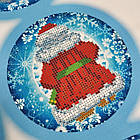 А3-К-1106 Чарівне Різдво набір для вишивання бісером ялинкової прикраси, фото 6