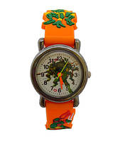 Часы детские наручные для мальчика Черепашки Ниндзя оранжевый