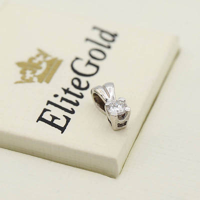 Невеликий кулончик із діамантом від EliteGold вага 0.41 грам 190720214