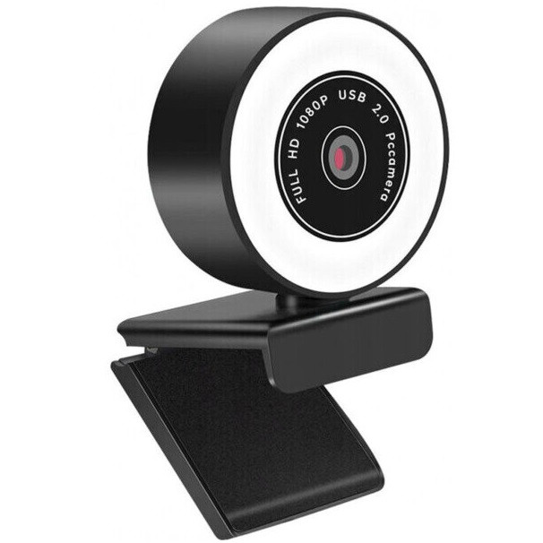 Web Камера для комп'ютера / ноутбука з мікрофоном PLATINET PCWC2KAF 2K кільцева лампа Чорний