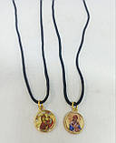 Двосторонній кулон із зображенням "Святого Спиридона та Богородиці" (Греція), фото 6