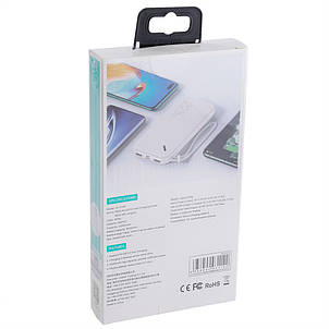 УМБ Power Bank USAMS US-CD151 10000mAh 37Wh (Rated Capacity: 6000mAh) PB56 PD3.0 +QC3.0 белый, фото 3