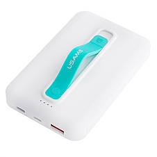 УМБ бездротовий Power Bank USAMS US-CD173 10000 mAh 37Wh QC3.0+PD 20W білий, фото 3