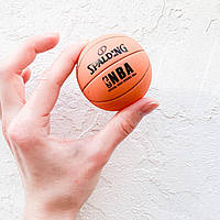 Миниатюра баскетбольный мяч резиновый 6 см
