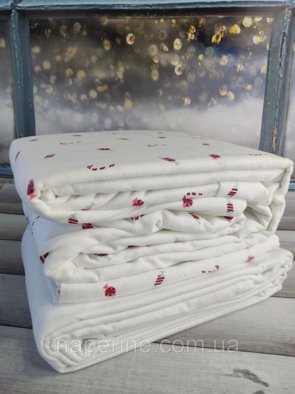 Набір постільної білизни з фланелі байка полуторний розмір Cotton Collection cot-119
