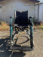 Инвалидная коляска Meyra ширина сиденья 40 см Б/У зеленая хорошее состояние все работает