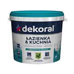 Фарба для кухонь і ванних кімнат Dekoral Maleniak Plus 5 л