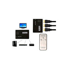 HDMI Перемикач Switch SY-301 на 3 порти HDMI з пультом ДК