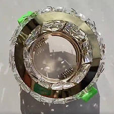 Накладний світильник кришталевий 10 см золото, фото 2