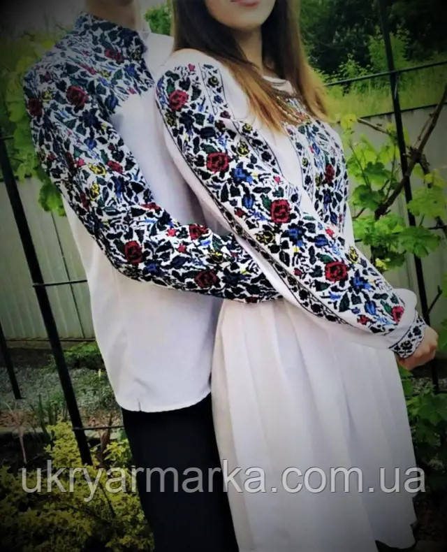 Красиві вишиванки для пари "Слобожанське диво"