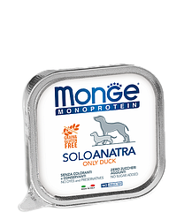 Monge (Монже) Solo Anatra консерви монобелковый паштет для собак 0.15 кг