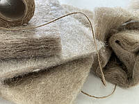 Льняный экологичный наполнитель 300г/м2 для одеял, матрасов, топеров, наматрасников, пуфов, текстиля Льнопон