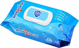 Вологі серветки Naturelle, антибактеріальні, D-panthenol, 120 шт