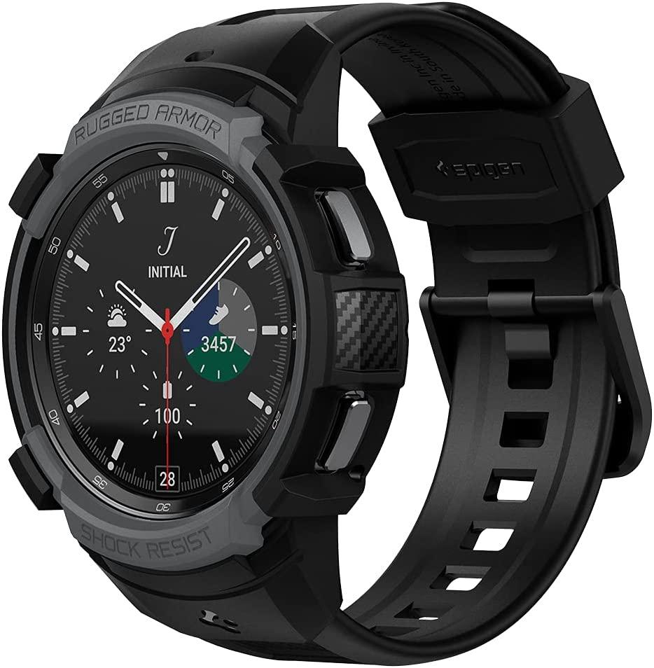 Чохол Spigen для Galaxy Watch 4 Classic (46mm) Rugged Armor Pro 2 in 1, Black (Пошкоджена упаковка) (ACS03832)
