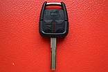 Корпус ключа Opel Vectra C 3 кнопки, фото 2