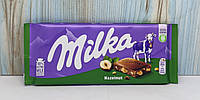 Шоколад Milka Hazelnuts (молочна з фундуком) 100г