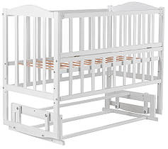 Ліжко BabyRoom Зайченя ZL-201 маятник, відкидний бік білий