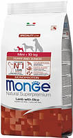 Monge (Монж) Dog Mini Puppy & Junior Lamb & Rice сухой корм для щенков мелких пород с ягненком 0.8 кг