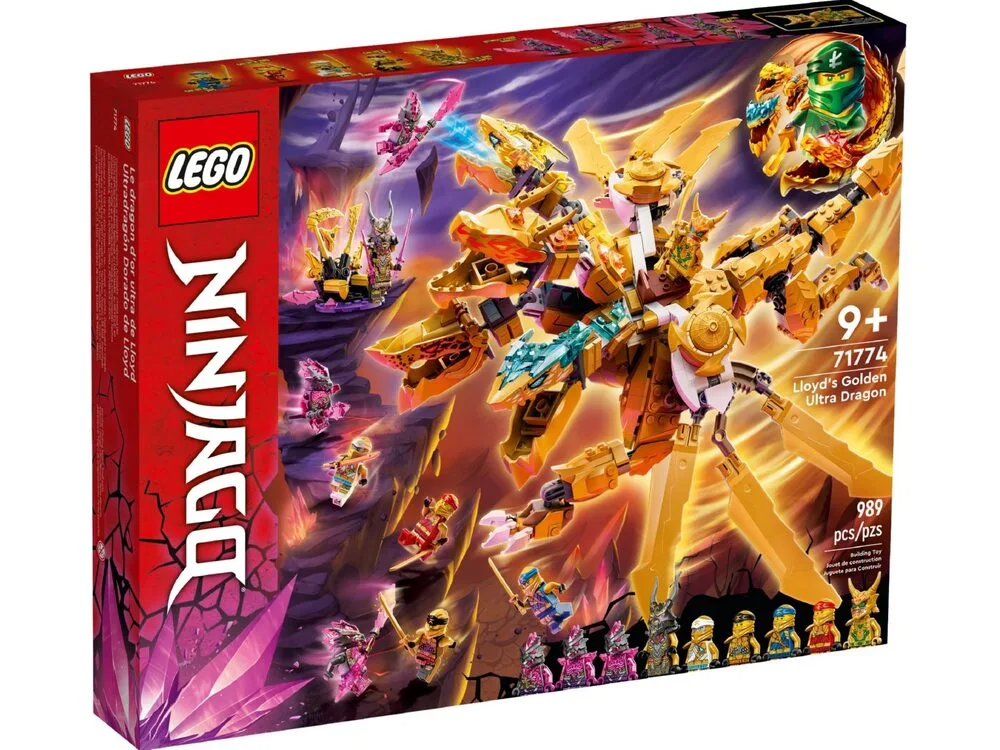 Конструктор LEGO 71774 Ninjago Lloyd’s Golden Ultra Dragon Золотий ультрадракон Ллойда, фото 1