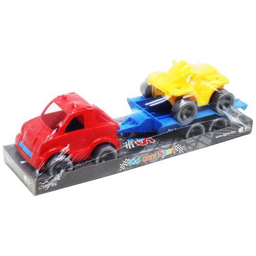 Набір авто "Kid cars Sport" (машинка червона + квадроцикл жовтий), фото 1