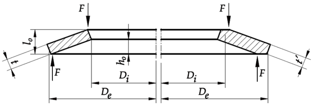 Чертеж шайбы DIN 2093