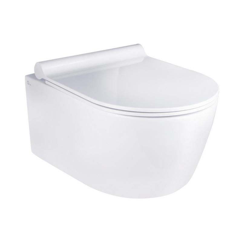 Унітаз підвісний Q-tap Swan WHI 2197 безобідковий