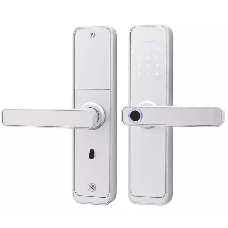 Електронний дверний замок NaviCat X9 з підтримкою програми TUYA Silver, фото 1