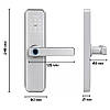 Електронний дверний замок NaviCat X9 з підтримкою програми TUYA Silver, фото 4