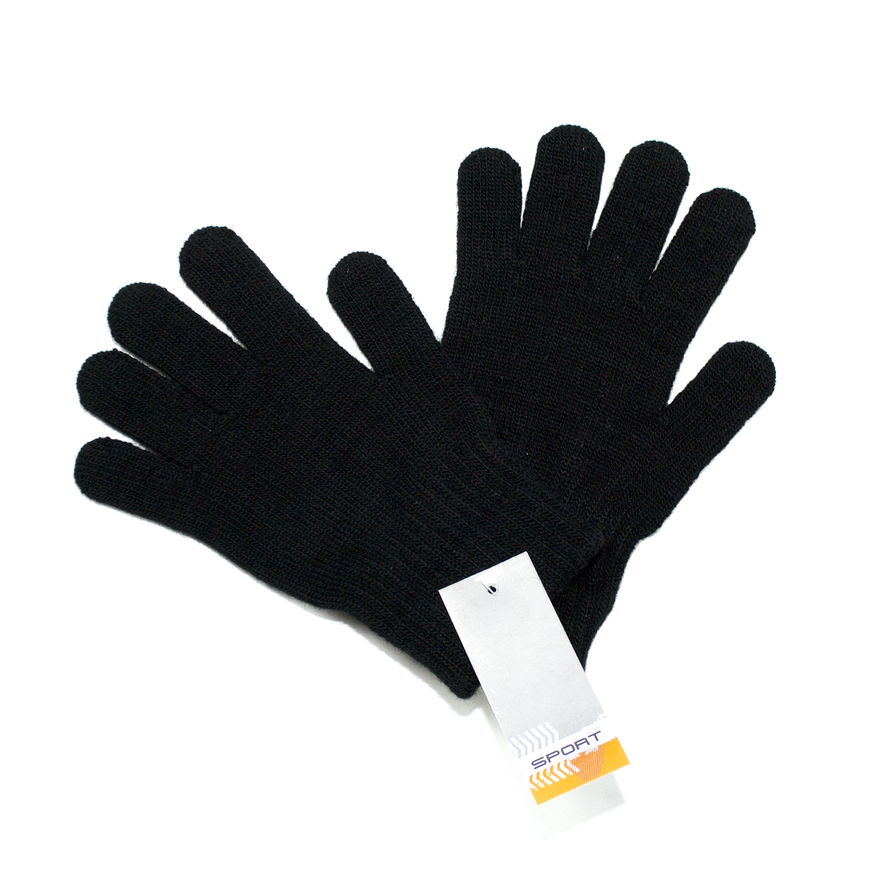 В'язані зимові рукавички чорні чоловічі від виробника
