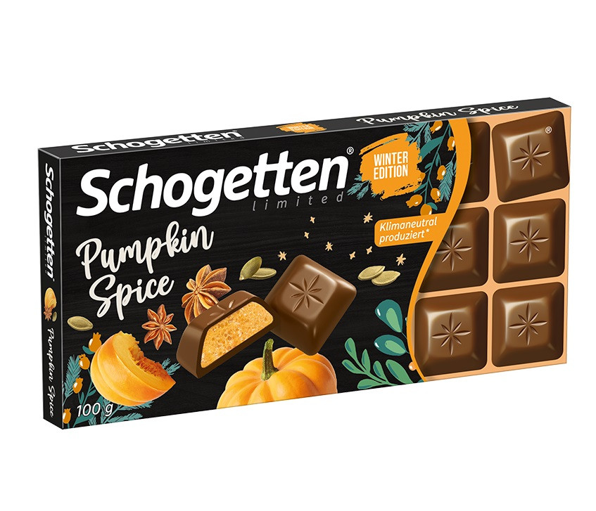 Шоколад Молочний Schogetten Pumpkin Spice Шогеттен Гарбузова спеція 100 г Німеччина