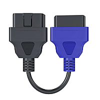 Кабель перехідник для діагностики OBD2 Jeep Chrysler Dodge FIAT LANCIA СИНІЙ 1 шт.  , ЯКІСТЬ 100%