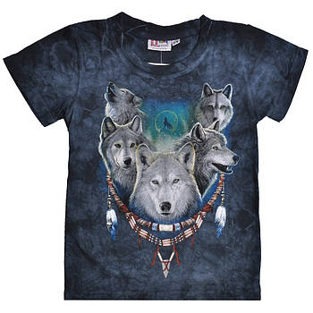 Дитяча футболка Волки — Ловець снів (Rock Eagle, Tie Dye)