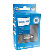 Світлодіодна лампа Philips White Ultinon Pro6000 LED цоколь C5W 30mm світло 6000К, підсвітка ОРИГИНАЛ