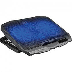Охолоджувальна підставка для ноутбука з підсвіткою PLATINET COOLER PAD 45566 PLCP4FB Чорний