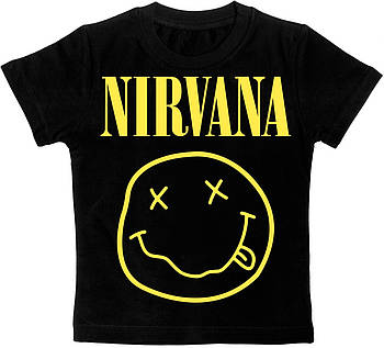 Дитяча футболка Nirvana (smile) чорна