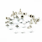 Хольнітени односторонні Білі закльопки 5мм*5мм 10шт KHL015, фото 3