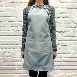 Фартух саржевий сірий для сублімації