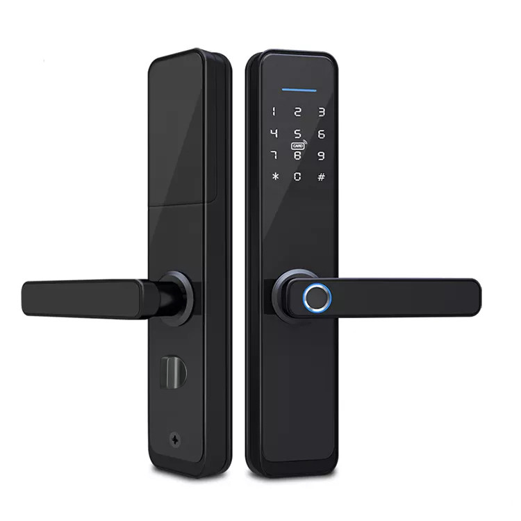 Електронний дверний замок NaviCat X9S з підтримкою програми TUYA Black, фото 1