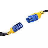 Кабель подовжувач плоский OBD2 AUTOOL 30 см, 100% якість, фото 3