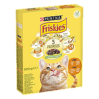 Сухой корм FRISKIES (Фрискис) для взрослых кошек, с курицей и овощами 300 г (7613031868247)