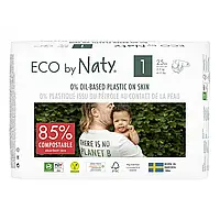 Подгузники детские ECO BY NATY Размер 1 (от 2 до 5 кг) 25 шт. в упаковке